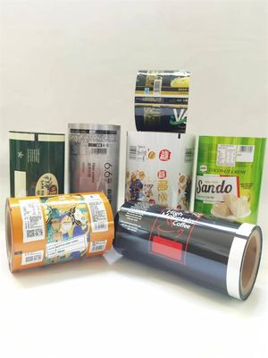 Plastic Folie Bedrukte Gelamineerde Rollen Film Voedsel Verpakking Voor Snack