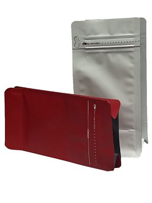 100-1kg capaciteit Warmte afdichting Platte bodem koffiezak met volle mat