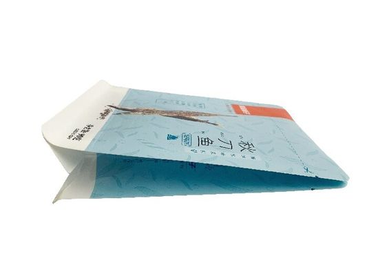 Papieren plastic zakjes met platte bodem Zak 90g Droge laminering voor gedroogde vis