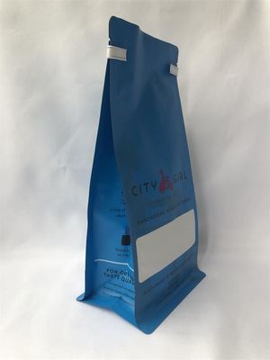 12OZ koffieverpakkingszak Mat platte bodem bedrukt met blikken stropdas