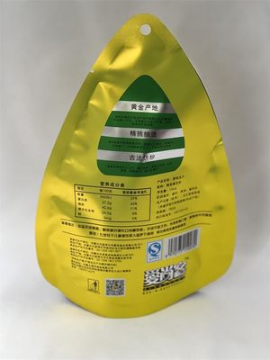 Gemetalliseerde Mylar Stand Up Bags Vrij gevormde aangepaste bedrukking voor gedroogde snack