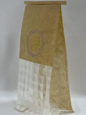 Tin Tie Doypack Stand Up Pouch Duidelijk bedrukt papieren zakje voor brood