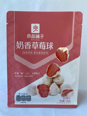 Matt Varnish Custom Stand Up Pouches 100 micron waterdicht voor snacks