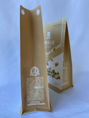 Op maat gemaakte zakjes met platte bodem Mylar Paper Stand Up For Nuts