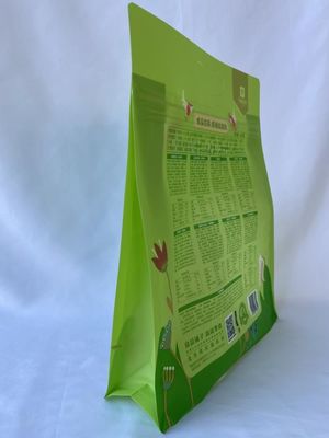 BRC Box Bottom Pouch Platte bodem Verpakkingstas met doorzichtig venster