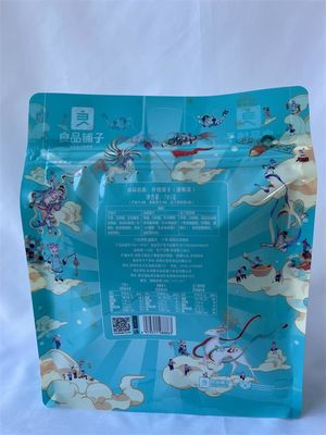 Hersluitbare Flat Bottom Pouches Custom Mylar Heat Seal met ritssluiting