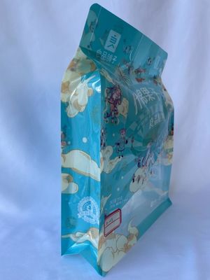 Hersluitbare Flat Bottom Pouches Custom Mylar Heat Seal met ritssluiting