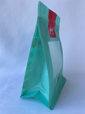 Bedrukte Mylar plastic zakken met platte bodem Aangepast logo voor snacks