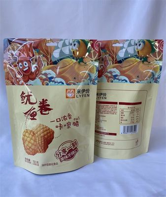 Food Grade Plastic Stand Up Pouch 100g Kraft hersluitbare zakken