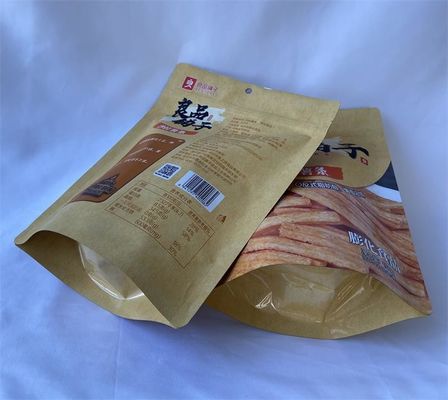 OEM Stand Up Packaging Pouches Plastic Kraft hersluitbare zakken