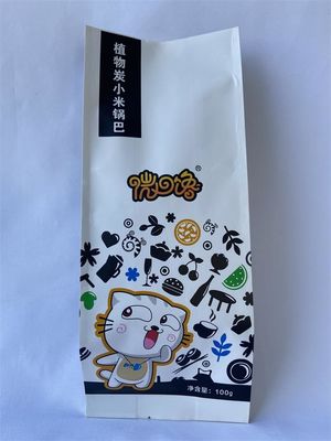 ISO Zijvouw Wit Kraftpapier Zakjes Kunststof Gelamineerd Milieuvriendelijk