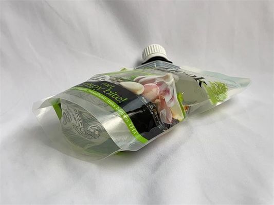 Doorzichtige plastic uitloopverpakking Op maat bedrukt met zijvouwdop