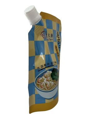 CMYK spout verpakkingszak voor retort 100C-121C-135C snack toepassingen