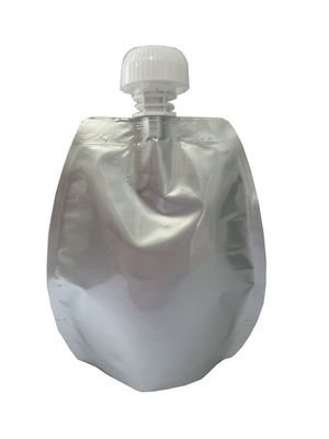 Transparante aluminiumfolie Stand-up vrijvormige spout pocket retortable