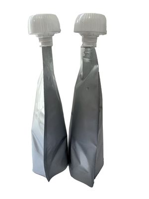 Transparante aluminiumfolie Stand-up vrijvormige spout pocket retortable
