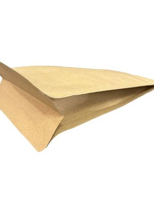 Koffie kraft papier verpakkingszak warmte afdichting platte bodem met klep