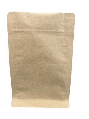 Koffie kraft papier verpakkingszak warmte afdichting platte bodem met klep