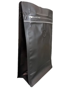 5-10 dagen Levertyd Matt Flat bottom pouch met ziplock voor koffieverpakking