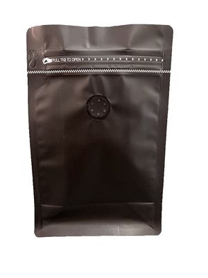 5-10 dagen Levertyd Matt Flat bottom pouch met ziplock voor koffieverpakking