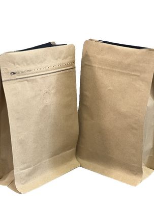 OEM koffiezakjes met een uitstekend beeldscherm met eenzijdige rits 100g-1kg