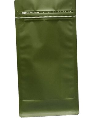 PE Aluminium materiaal Platte bodem klep zak voor 500g koffie verpakking