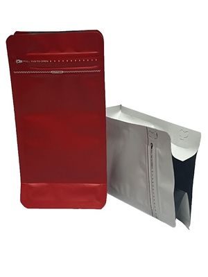 100-1kg capaciteit Warmte afdichting Platte bodem koffiezak met volle mat