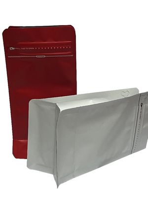 100-1kg capaciteit Warmte afdichting Platte bodem koffiezak met volle mat