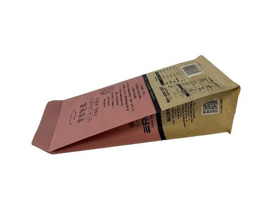 Papieren zakjes met platte bodem voor voedselverpakkingen met aangepaste kleuren voor noten
