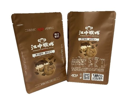 Custom Matt Lack 100g-1kg Stand Up Food Packaging Bags voor koekjes