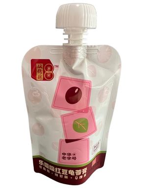 Op maat gedrukte lekbestendige stand-up spout pouch voor retort voedsel 121C-135C