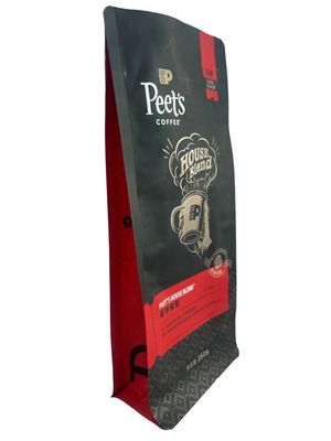 Aanpasbare platte koffiezakken met eenzijdige rits