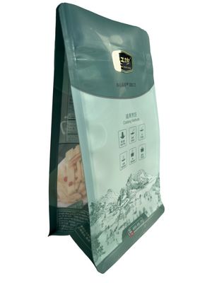 Flat bottom pouch hervergrendelbare rits voor sterilisatie 90C-100C-121C-135C
