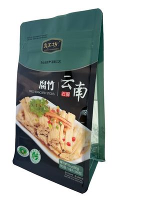 Flat bottom pouch hervergrendelbare rits voor sterilisatie 90C-100C-121C-135C