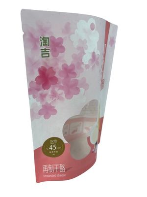 Flat bottom pouch Gepersonaliseerde bruine papieren zak voor je eten